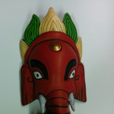Picture of print of Ganesh Mask in San Francisco