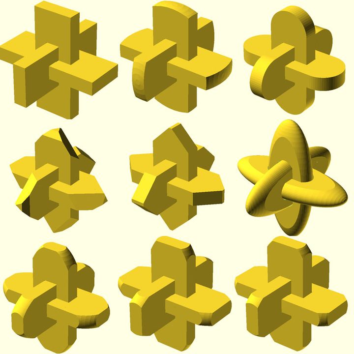 XYZ Puzzle (Parametric) image