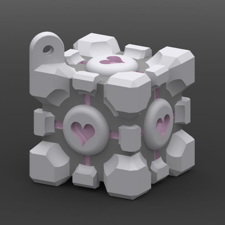 Portal Cube  Key Ring image
