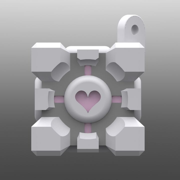 Portal Cube  Key Ring image