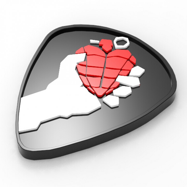 3D Printable Green Day American Idiot Guitar Pick by Yi Sun