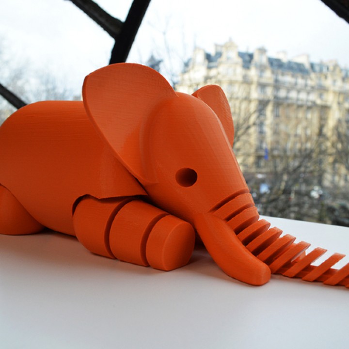 3D Printable Elephant LFS by le FabShop