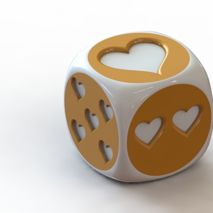 3D Printable Love Dice by Devi Prasanna Rout
