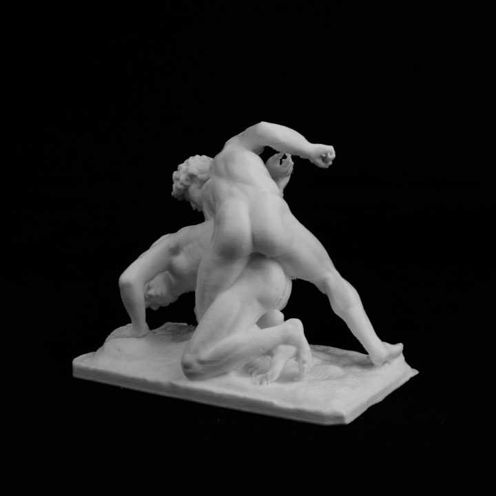 The Uffizi Wrestlers at the Uffizi collection in Florence, Italy image