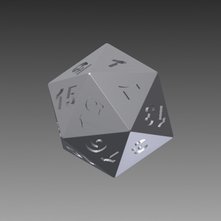 20 faced dice image