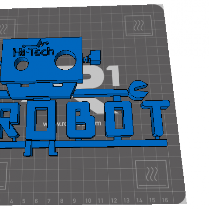 Logotipo 3D de mi empresa Hi-Tech3D Robot Electronica image