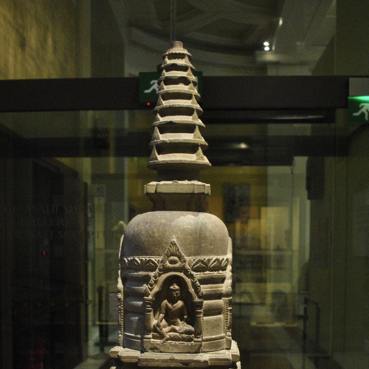 Sandstone Miniature Hindu Temple at The British Museum, London image