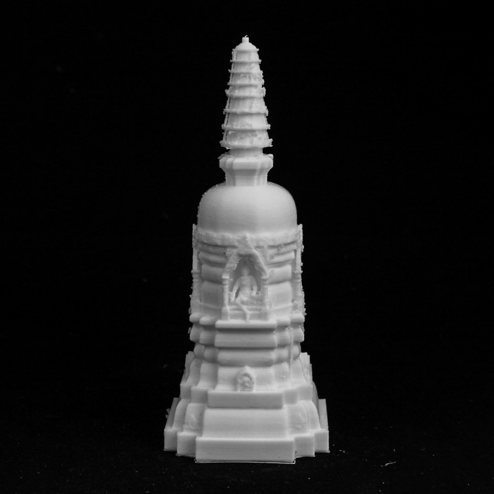 Sandstone Miniature Hindu Temple at The British Museum, London image