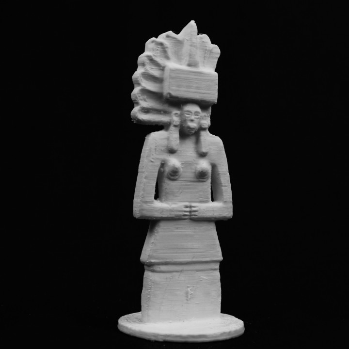 Huaxtec female deity Tlazolteotl at The British Museum, London image