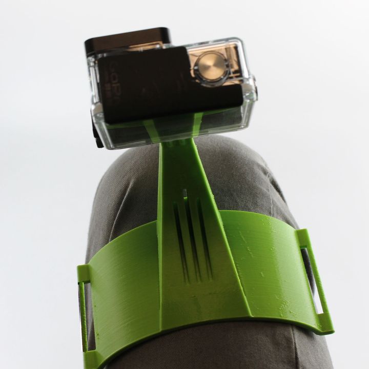GoPro leg mount for snowboarding image
