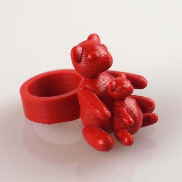 Mommy and baby bear ring image