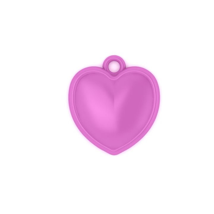 Puffy heart pendant image