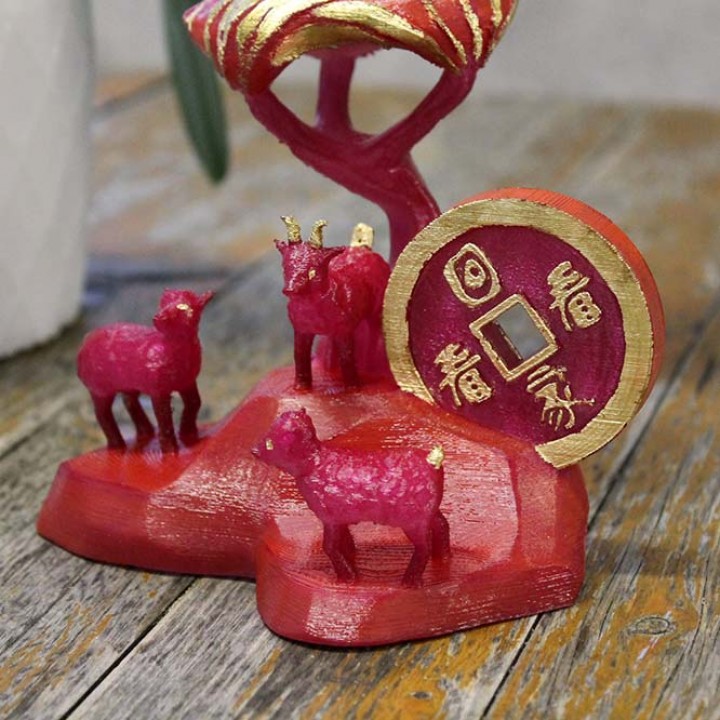 San Yang Kai Tai Ornament - Chinese New Year image