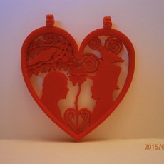Picture of print of Valentine's day - Heart pendant