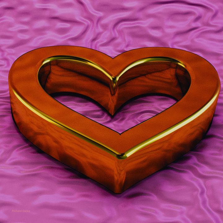 Heart Frame Brooch image