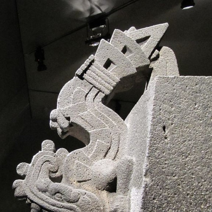 Stone Figure of Xiuhcoatl at The British Museum, London image