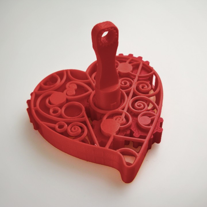 3D Printable Clockwork Heart by 3DNA