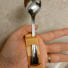 Picture of print of Fork and spoon support for person with disabilities