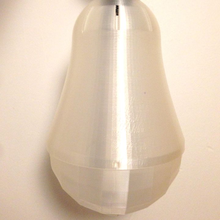 3D Printable Lampshade lightbulb shape image