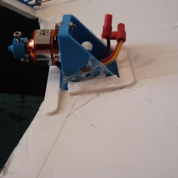 RC motormount for pusher propeller image