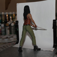 Picture of print of Michonne from The Walking Dead