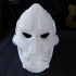 Gorilla Ghost Mask wearable print image