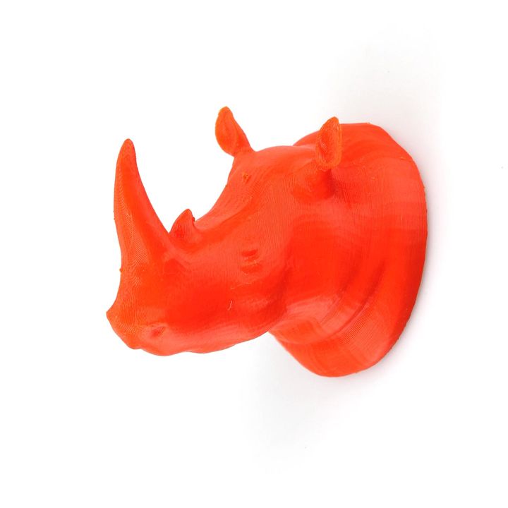 Rhino Taxidermy Coat Hook -(high and low poly versions included!) image