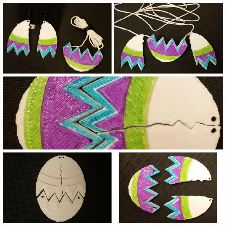 Cracked Easter Egg Jewelry Set image