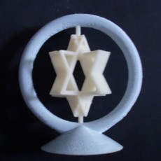 Picture of print of Spinning Jewish Stars