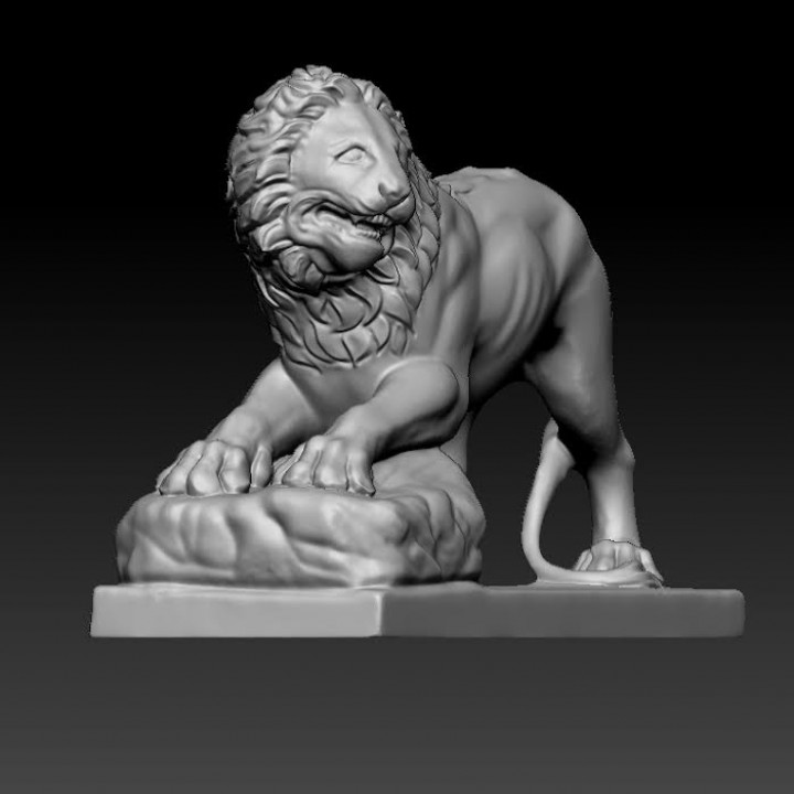Lion Funéraire at the Louvre, Paris, France image