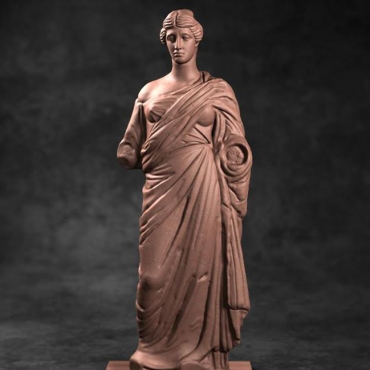 Female Funerary Statue at the Louvre, Paris, France image