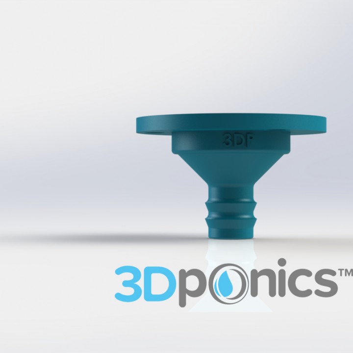 Drip Nozzle (3/4 inch, 3 holes) - 3Dponics Drip Hydroponics image