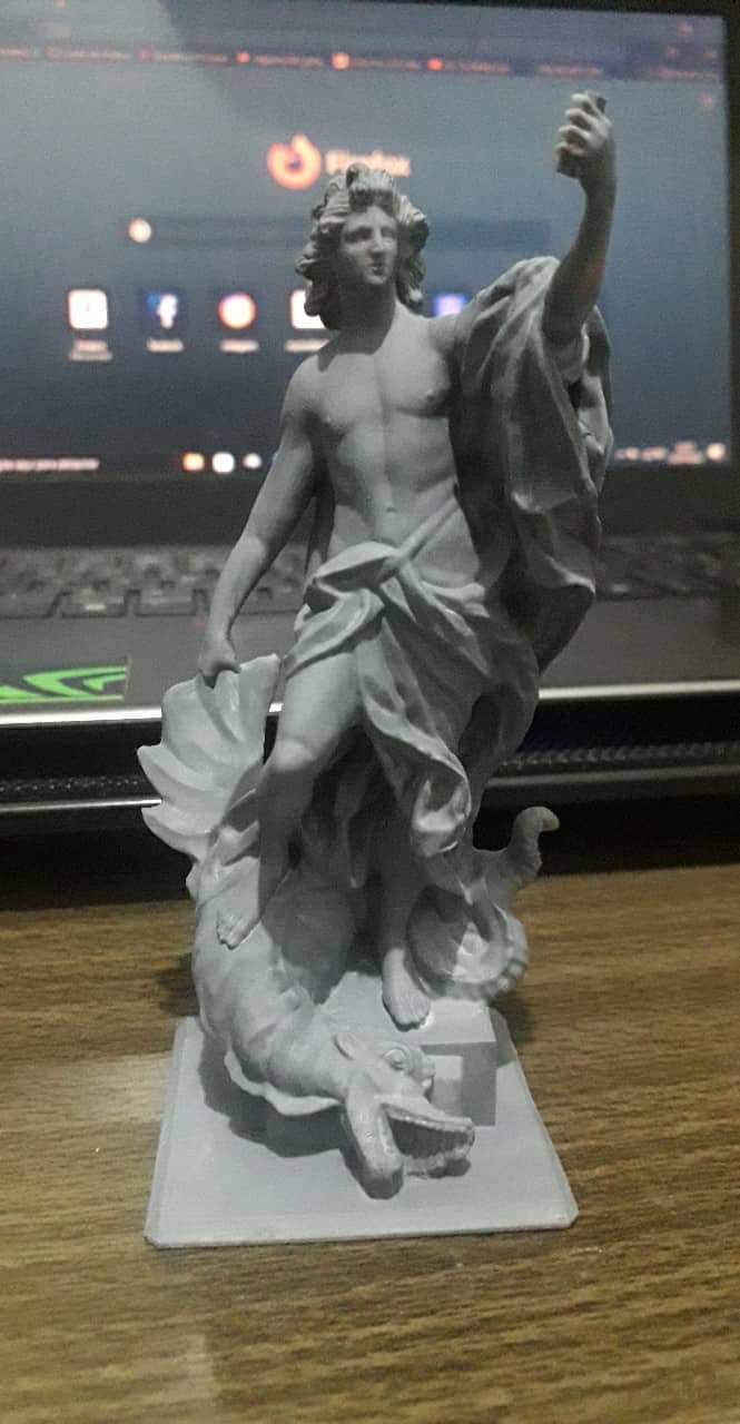 3D Printable Apollo Defeating the Python at The Louvre, Paris by Scan ...