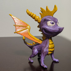 Picture of print of Spyro The Dragon - Retro Game Character