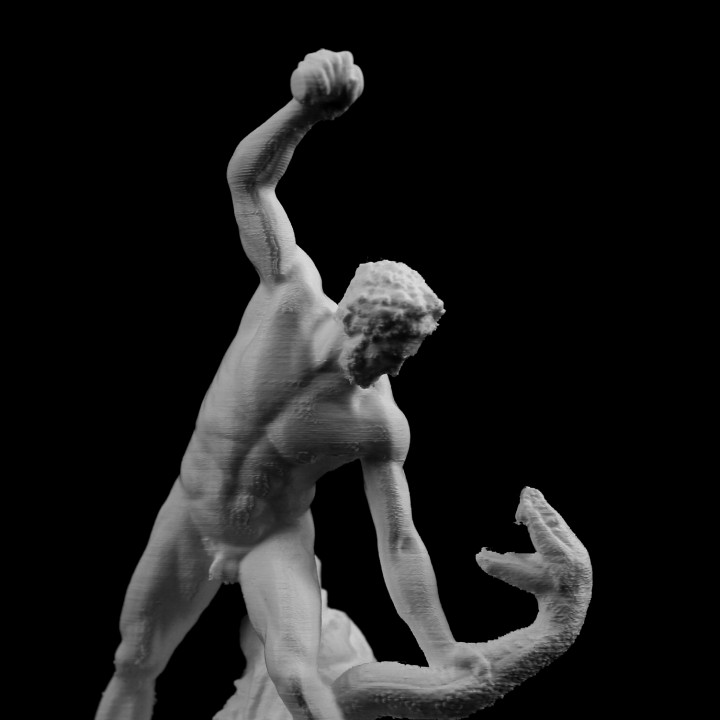 3D Printable Hercules Fight Achelous Metamorphosed into a Snake at The ...