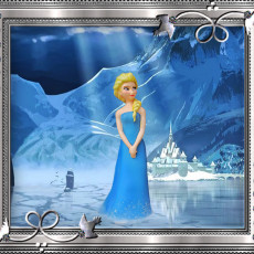 Picture of print of Elsa from Disney's Frozen