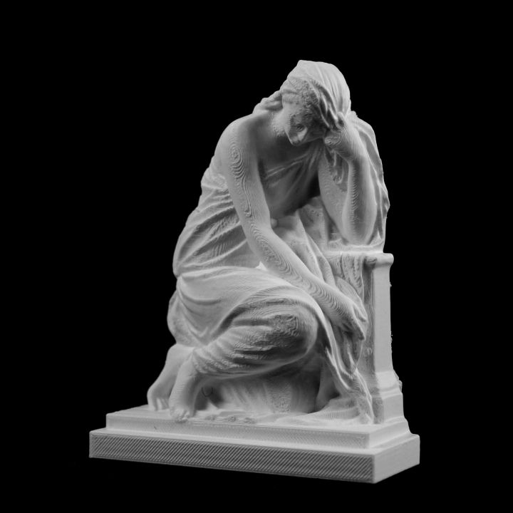 The Suffering 'Pleureuse' at The Louvre, Paris image