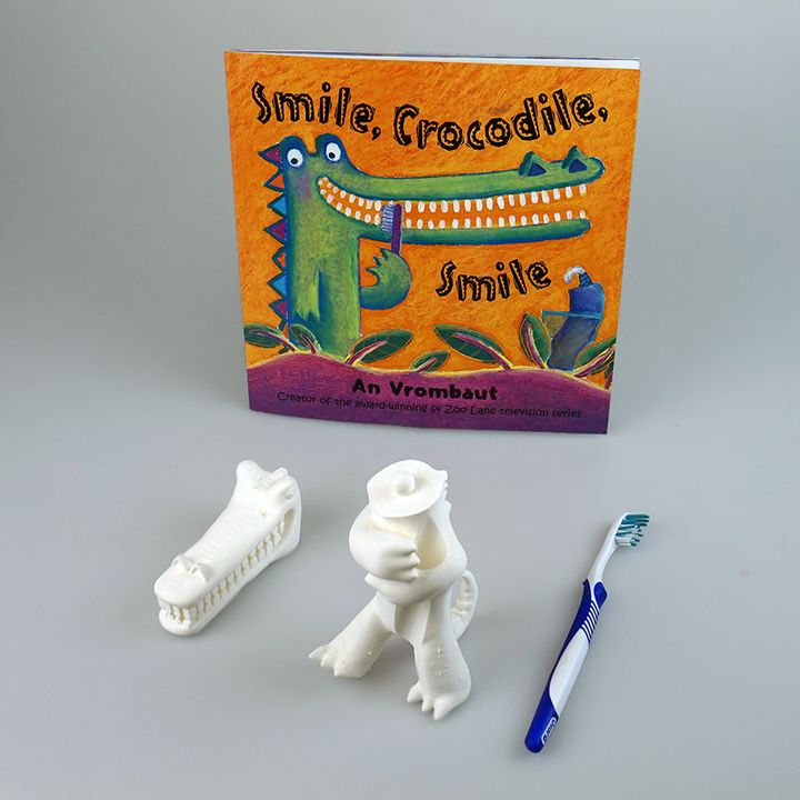 Clarabella Crocodile Toothbrush Holder - Support Free image