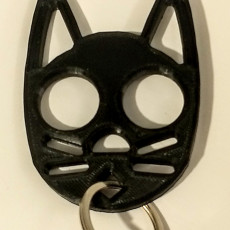 Picture of print of Black Cat self defense keychain