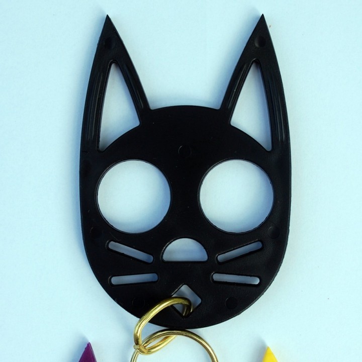 Black Cat self defense keychain image