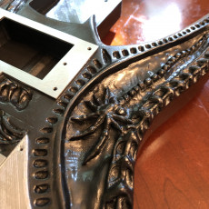 Picture of print of HR Giger Guitar