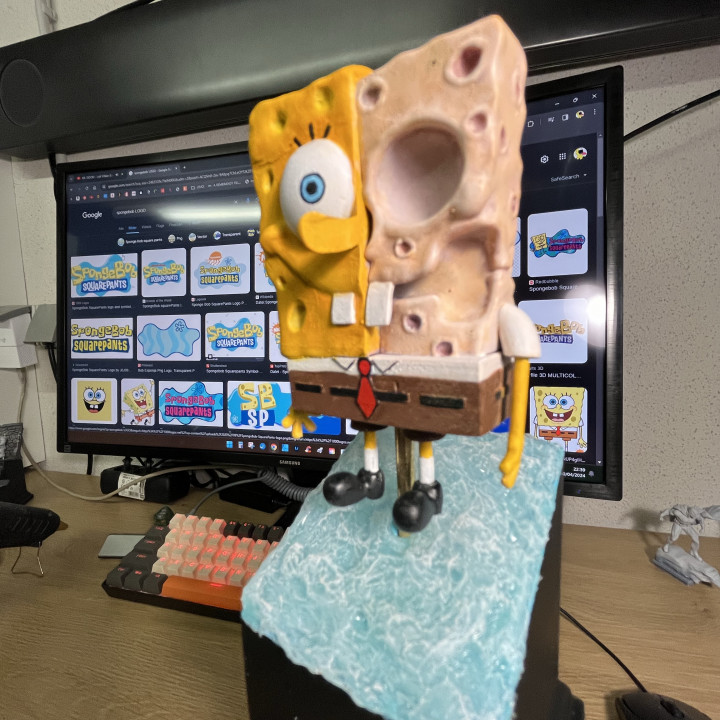 Impresión 3d De Spongebob Anatomy De Kendizer1