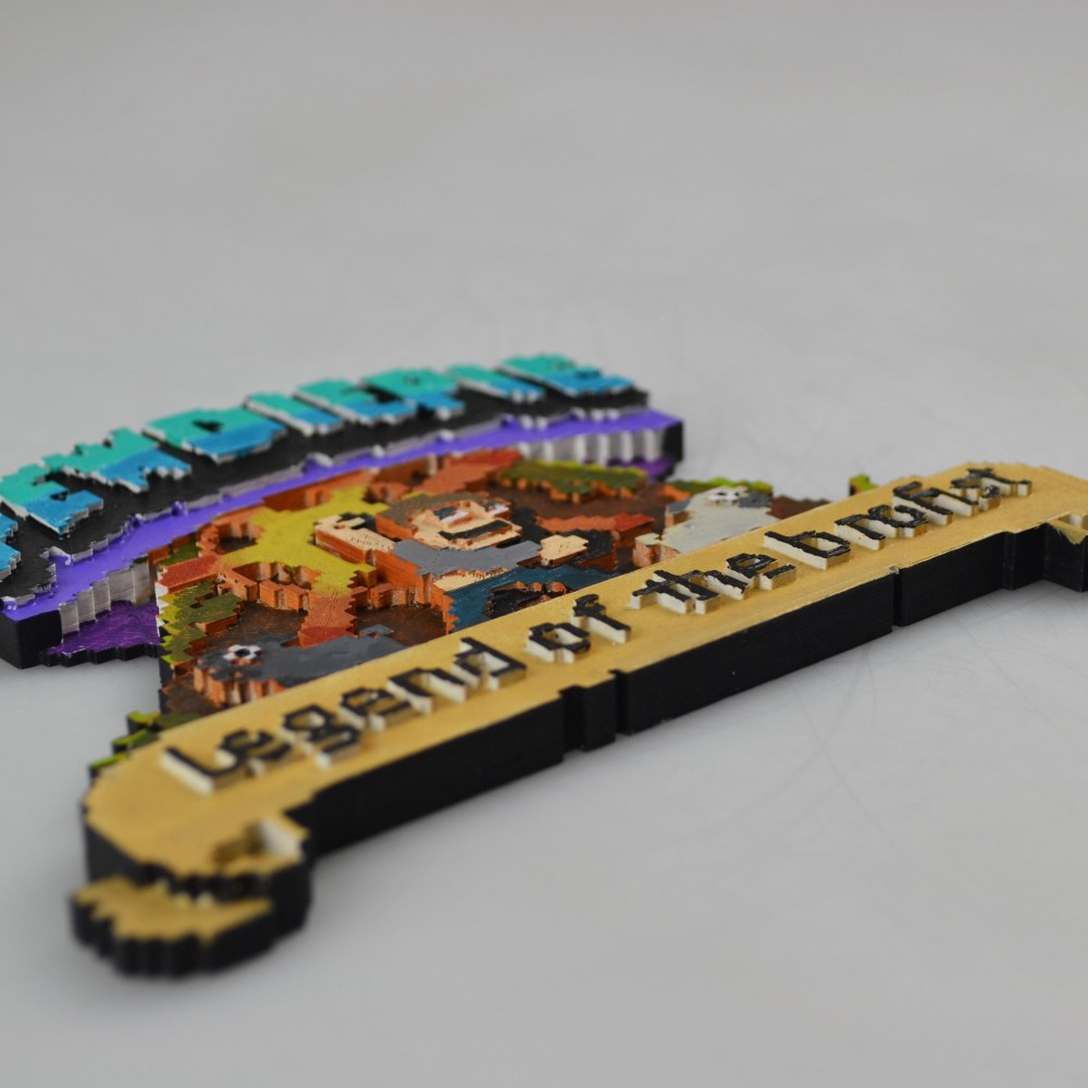 3D Printable PewDiePie Legend of the Brofist by Simone Fontana, image size:1000x1000