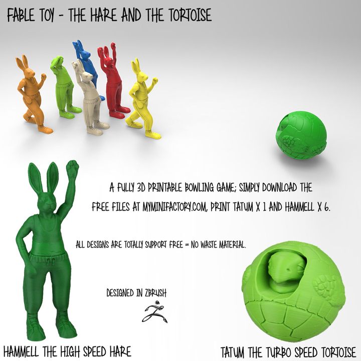 Hare + Tortoise Bowling Game - Support Free image