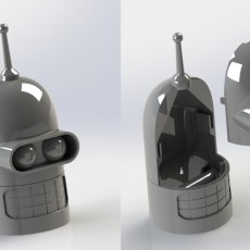 Picture of print of Bender Toilet Roll Holder