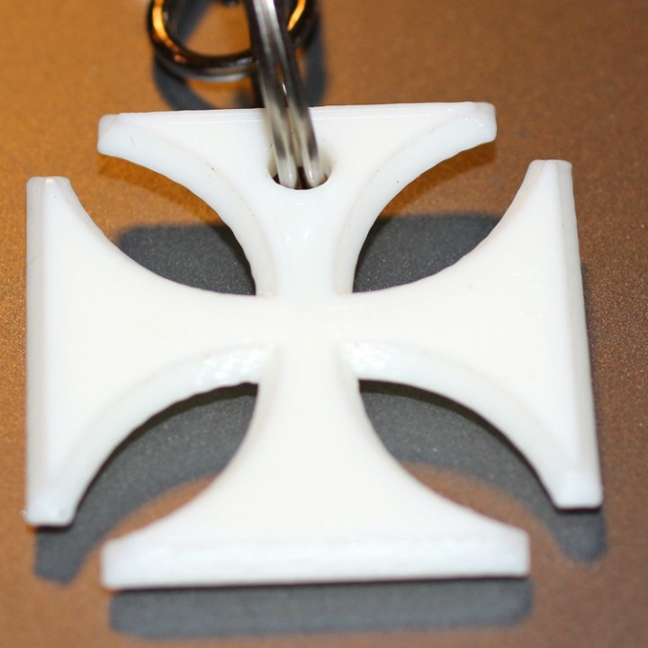 Maltese Cross with Beveled Hole image