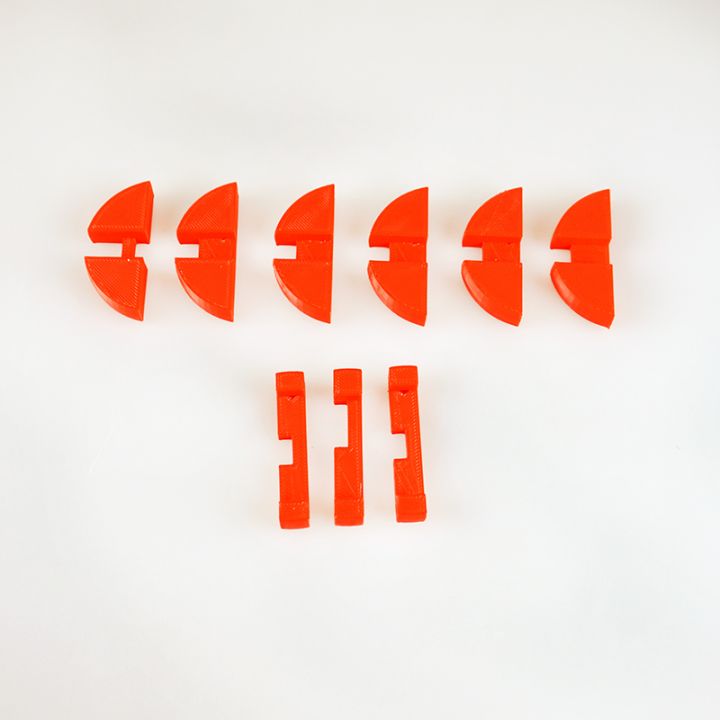 3D Printable 9 Piece Round XYZ puzzle by Richard Swika