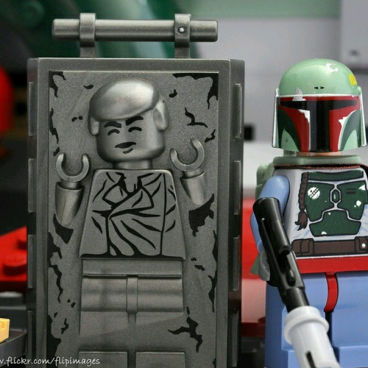 Minifig Han Solo in Carbonite image