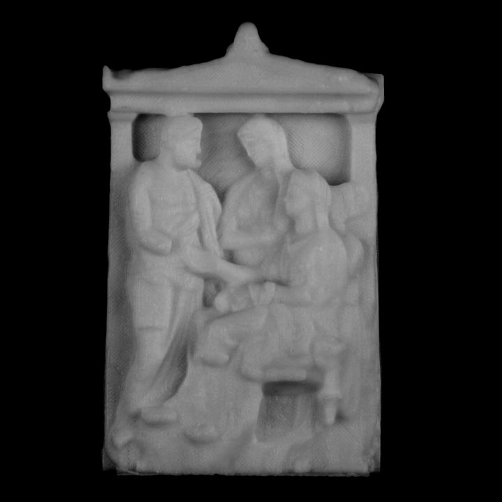 Funerary Stele of Phainippos at The Louvre, Paris image