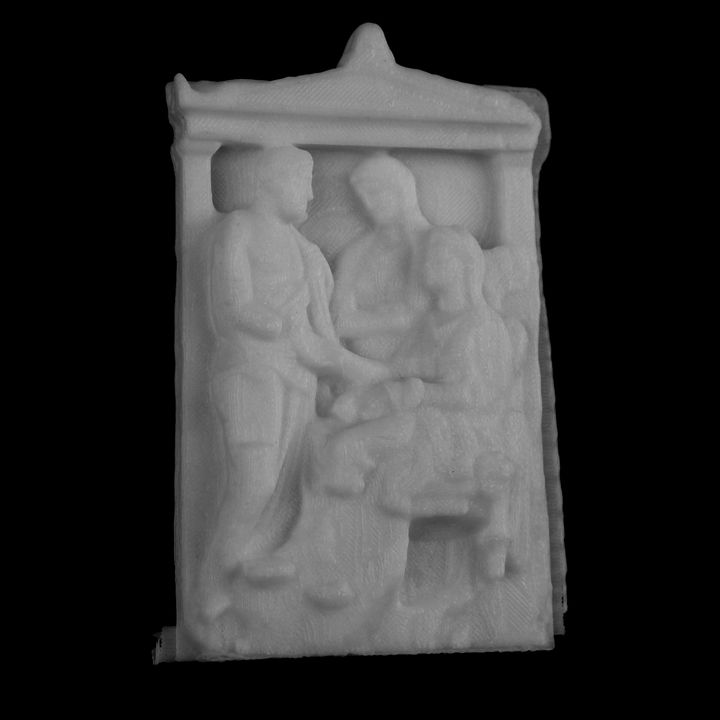Funerary Stele of Phainippos at The Louvre, Paris image
